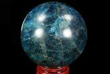 Bright Blue Apatite Sphere - Madagascar #83091-1